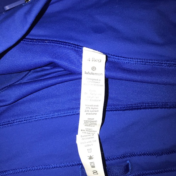 Royal blue lulu lemon shorts 2.5 inch - Picture 4 of 4